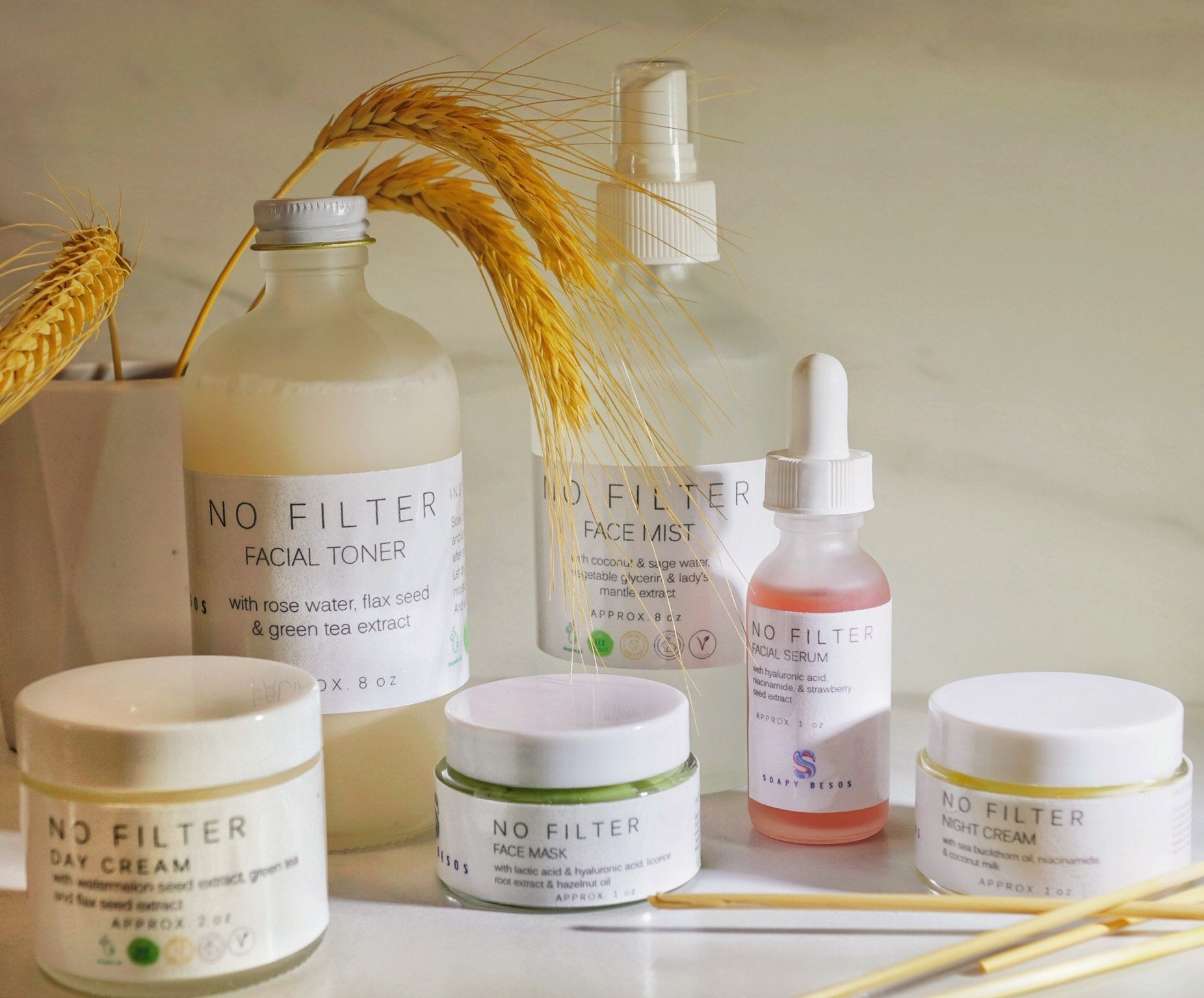 NO FILTER   l   skincare set - Soapy Besos