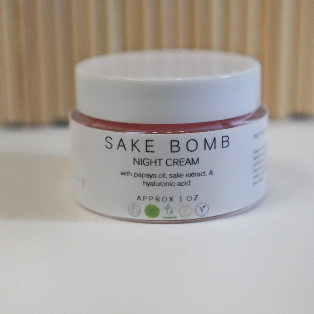 SAKE BOMB   l   night cream - Soapy Besos